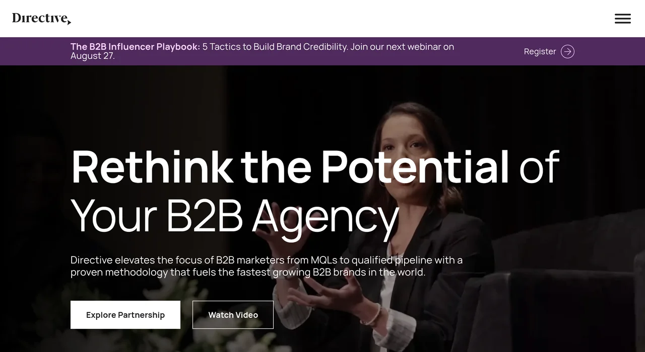 Directive Consulting homepage