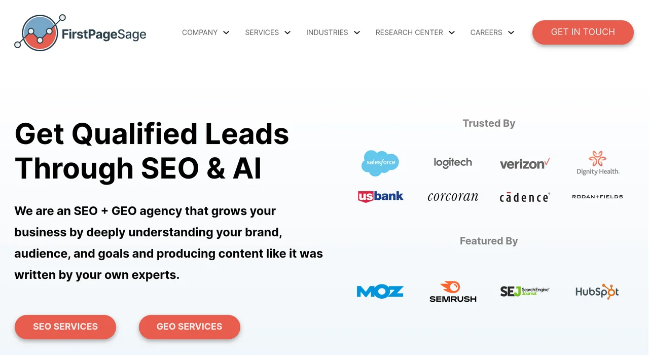 First Page Sage homepage