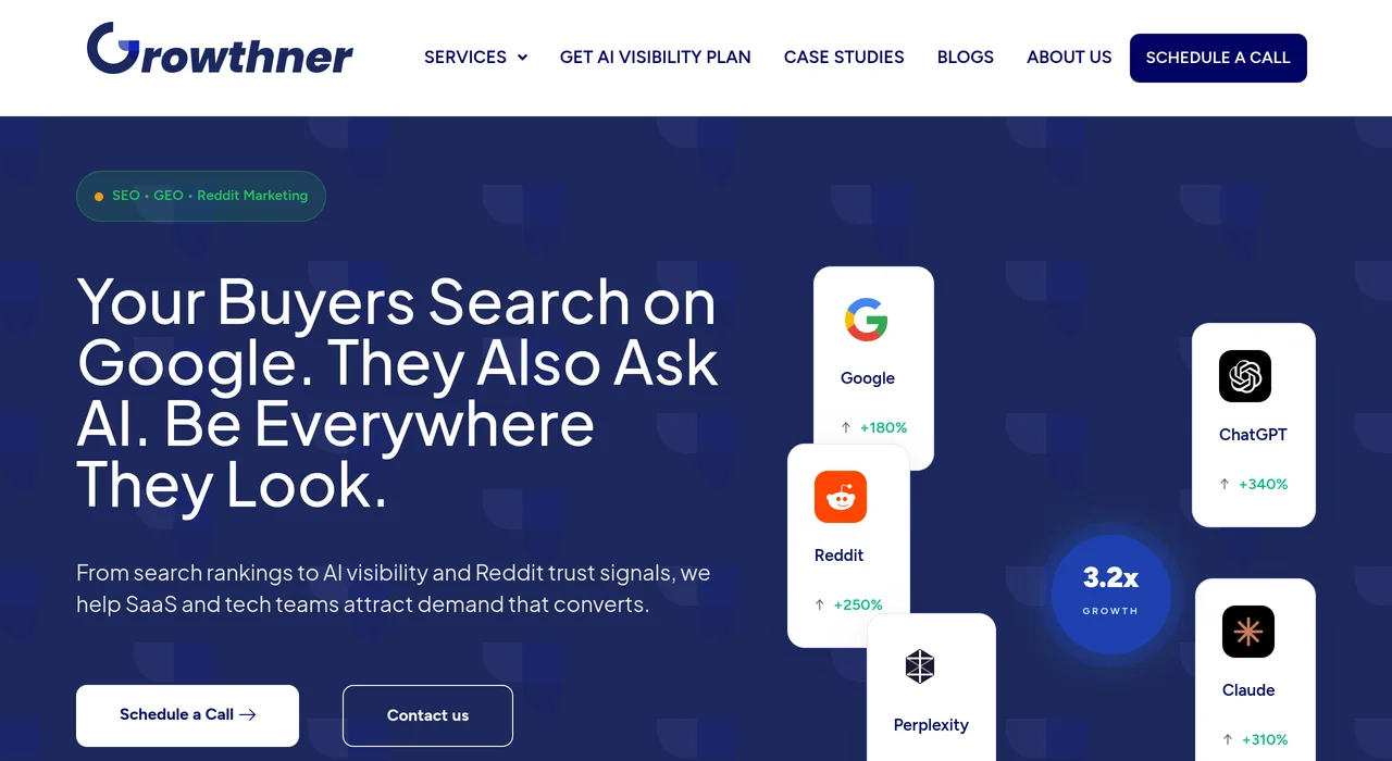 Growthner homepage