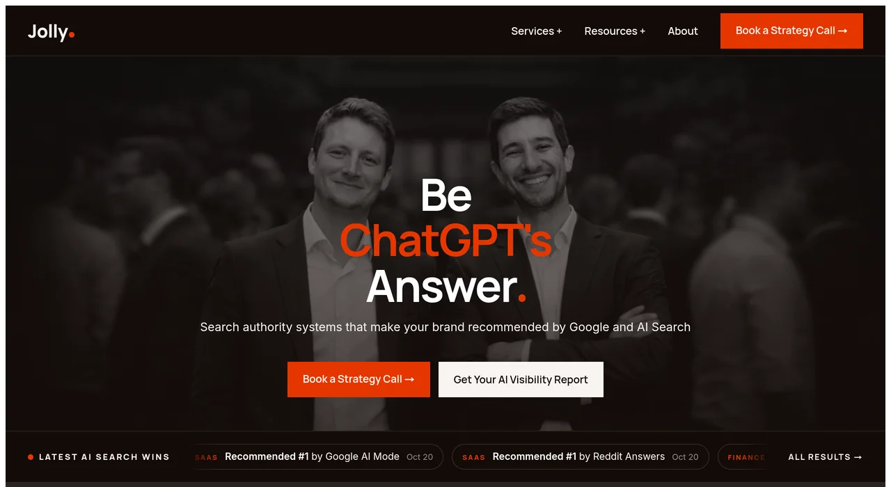Jolly SEO unlinked mention outreach page