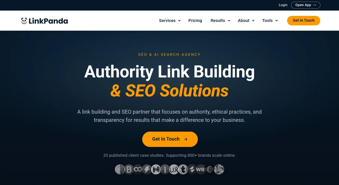 LinkPanda link building service page