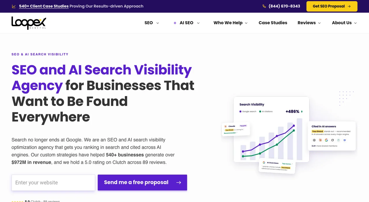 Loopex Digital homepage