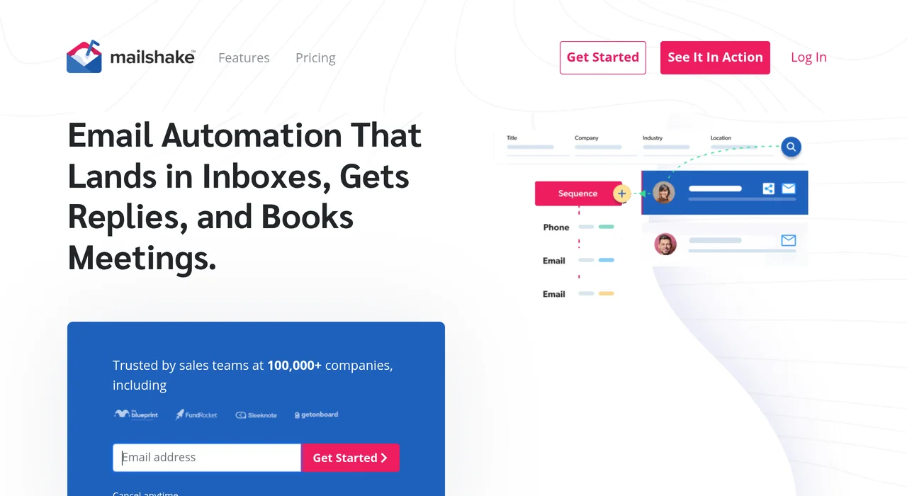 Mailshake cold email outreach platform