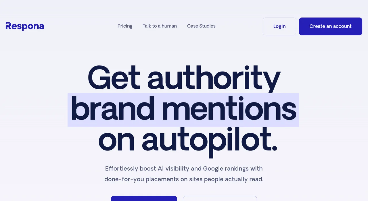 Respona AI-powered link building outreach