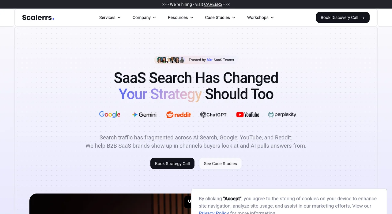 Scalerrs homepage