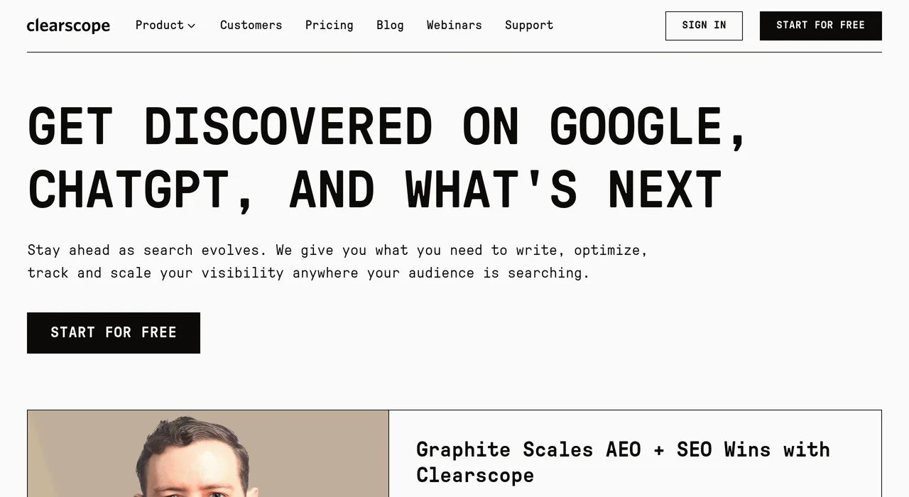 Clearscope content optimization tool