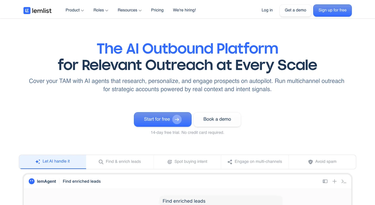 Lemlist multichannel outreach platform