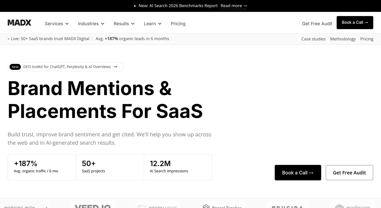 MADX Digital brand mentions service page