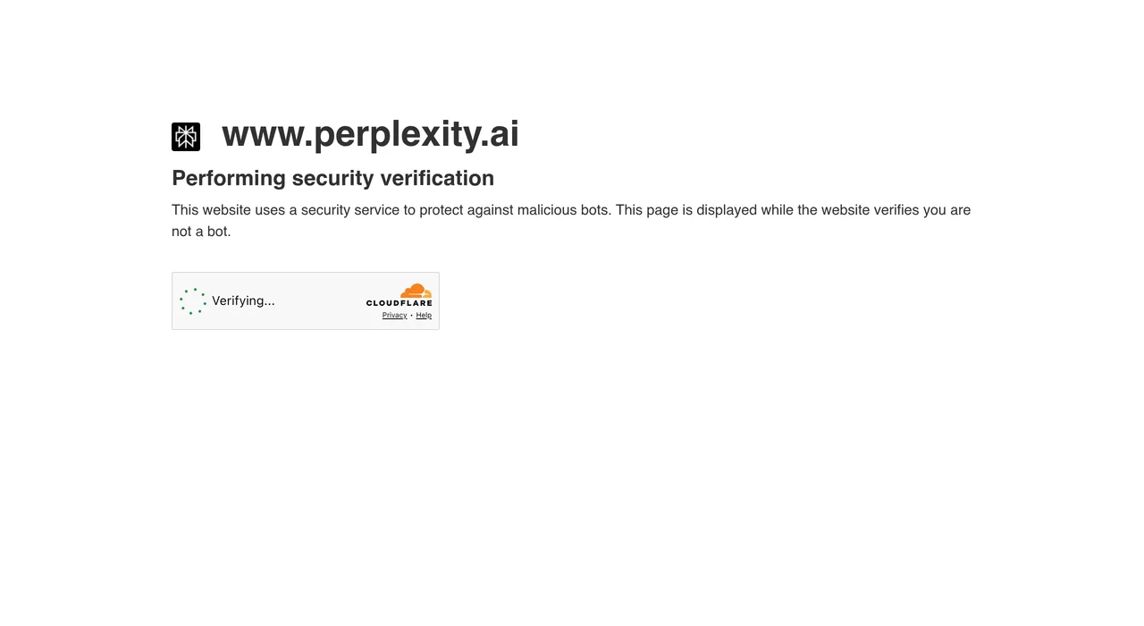 Perplexity AI search engine