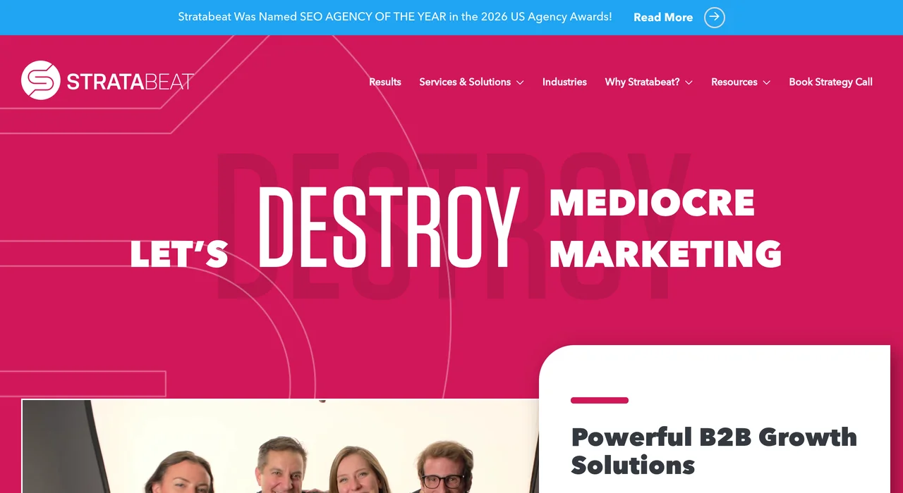 Stratabeat homepage